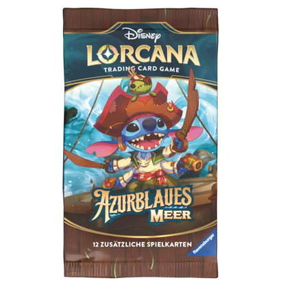 Disney Lorcana 6 Azurblaues Meer Boosterpack (deutsch)