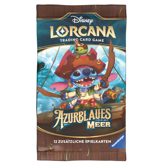 Disney Lorcana 6 Azurblaues Meer Boosterpack (deutsch)