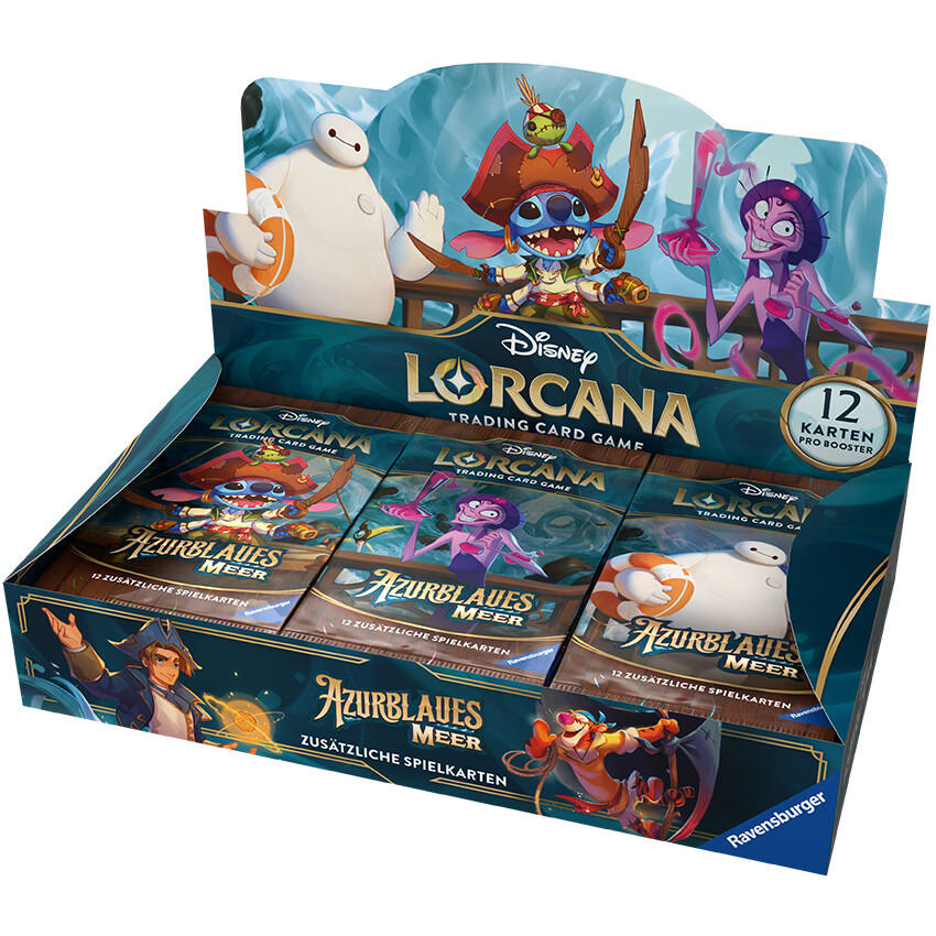Disney Lorcana 6 Azurblaues Meer Boosterpack (deutsch)