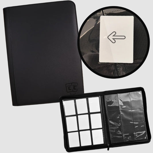 TCG Guru 9er Pocket Zipper Binder Xenon Black