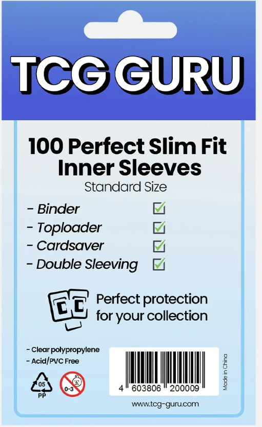 TCG Guru Perfect Slim Fit Inner Sleeves (100 stk)
